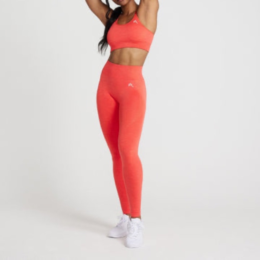 NEW Oner Active Classic Seamless Leggings - Coral Marl - S